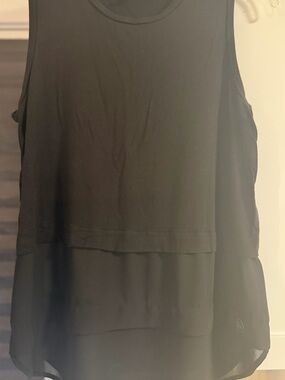 Michael Kors Black Layered Sleeveless Blouse